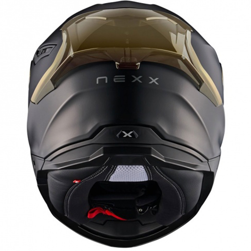 NEXX Y.100R Subsonic Integralhelm Motorrad matt schwarz-gold