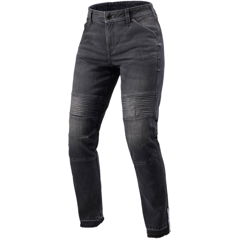 Revit Moto 2 Slim Damen Cropped Motorradjeans Dunkelgrau