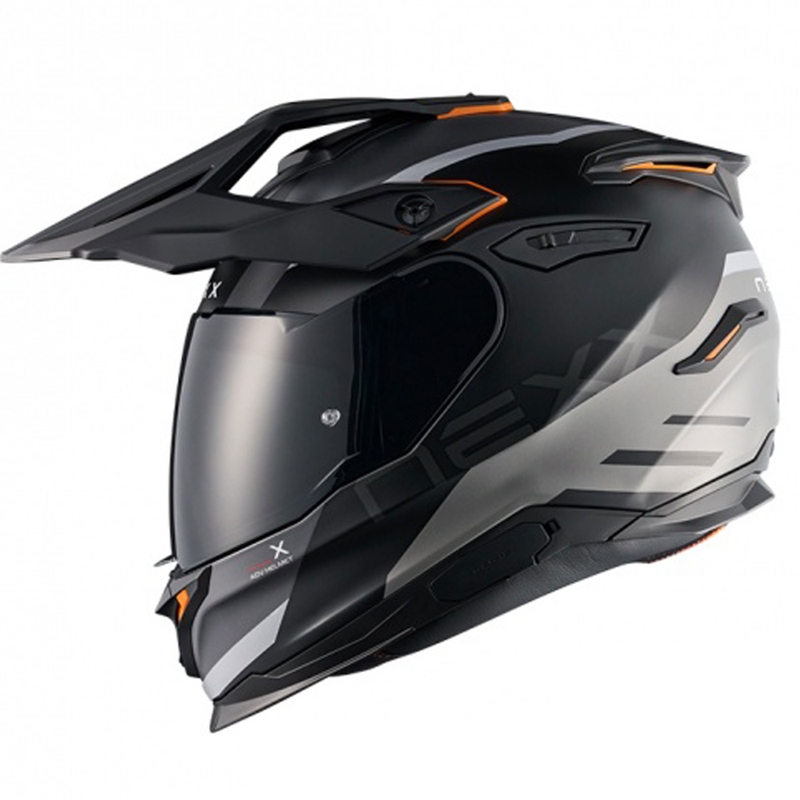 Enduro Motorradhelm NEXX Y.TRAVL Quest matt schwarz-grau Ausverkauf