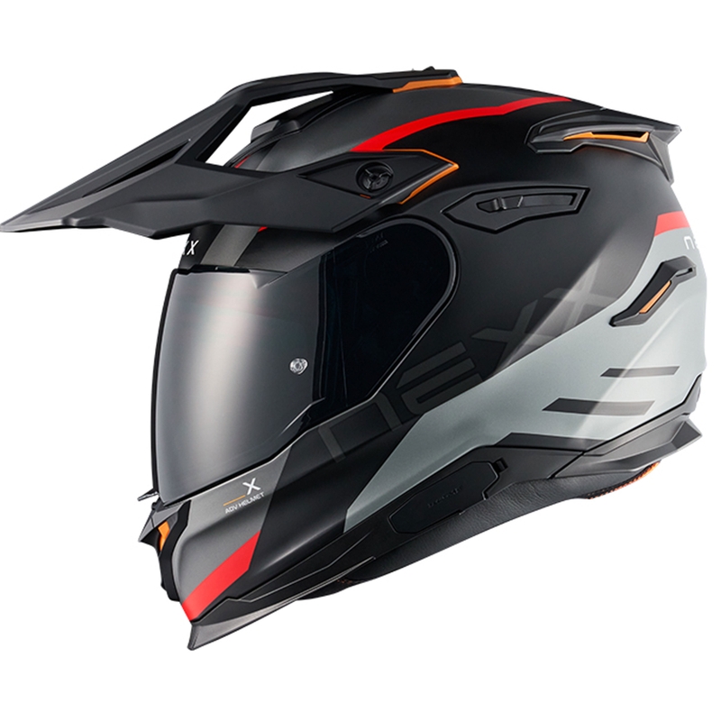 Enduro Motorradhelm NEXX Y.TRAVL Quest matt schwarz-rot