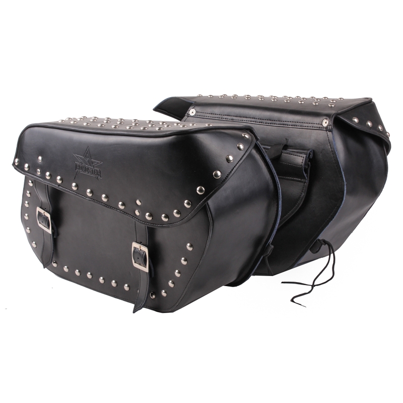 Roadstar Studs Leder Motorradtaschen Ausverkauf
