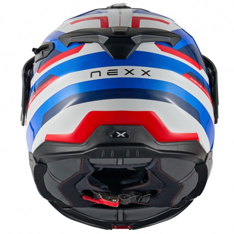 Klapphelm Motorrad Nexx X.Lifecountry Westbound blau-rot