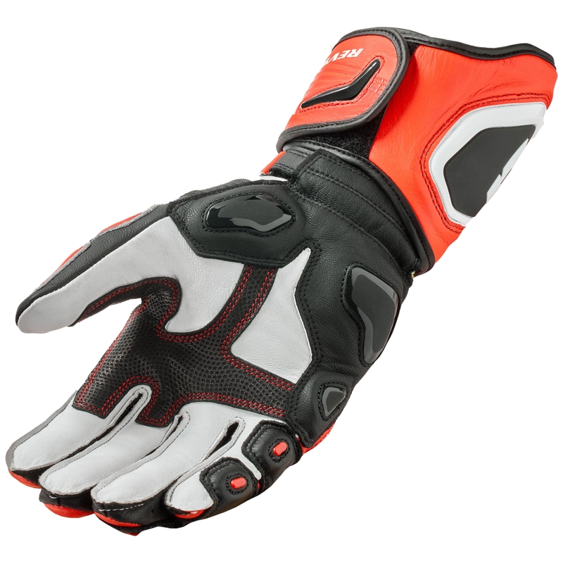 Motorradhandschuhe Revit Jerez 4 fluo rot-schwarz