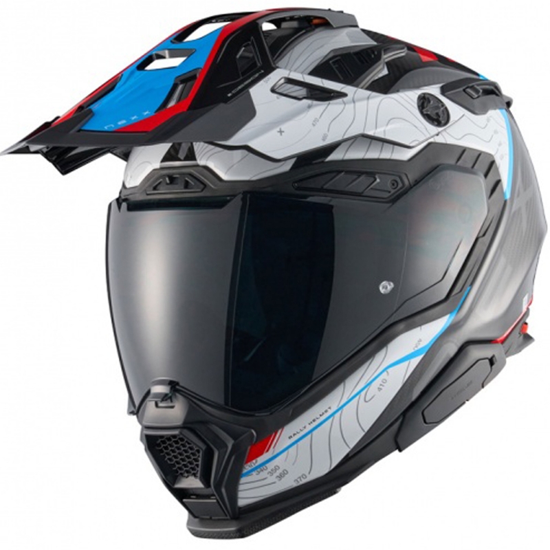 Enduro Motorradhelm Nexx X.WED3 Furka blau-rot