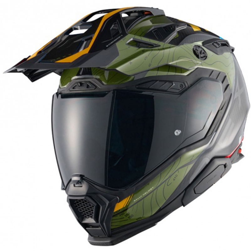 Enduro-Motorradhelm Nexx X.WED3 Furka grün-gelb