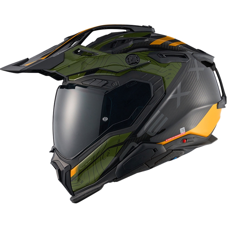 Enduro-Motorradhelm Nexx X.WED3 Furka grün-gelb