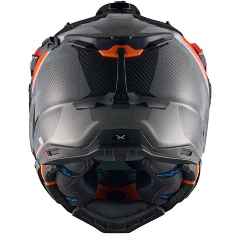Enduro-Motorradhelm Nexx X.WED3 Furka orange-grau