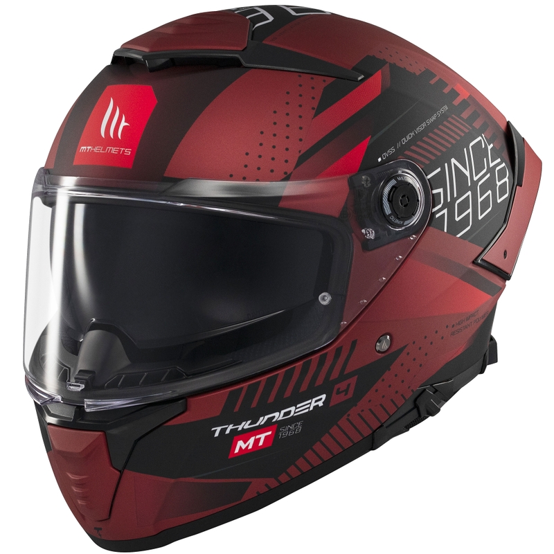Integralhelm MT Thunder 4 SV Luminence, mattrot