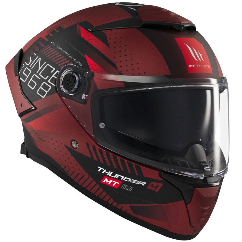 Integralhelm MT Thunder 4 SV Luminence, mattrot