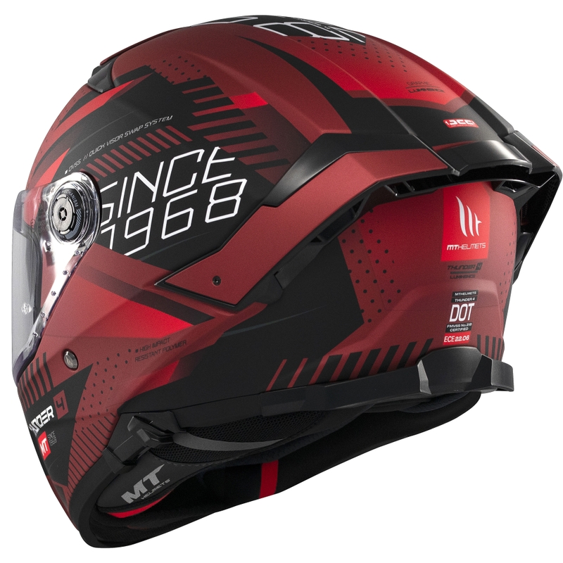 Integralhelm MT Thunder 4 SV Luminence, mattrot