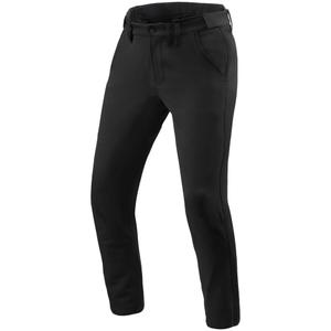 Revit Chino Mason Slim verkürzte Motorradjeans schwarz