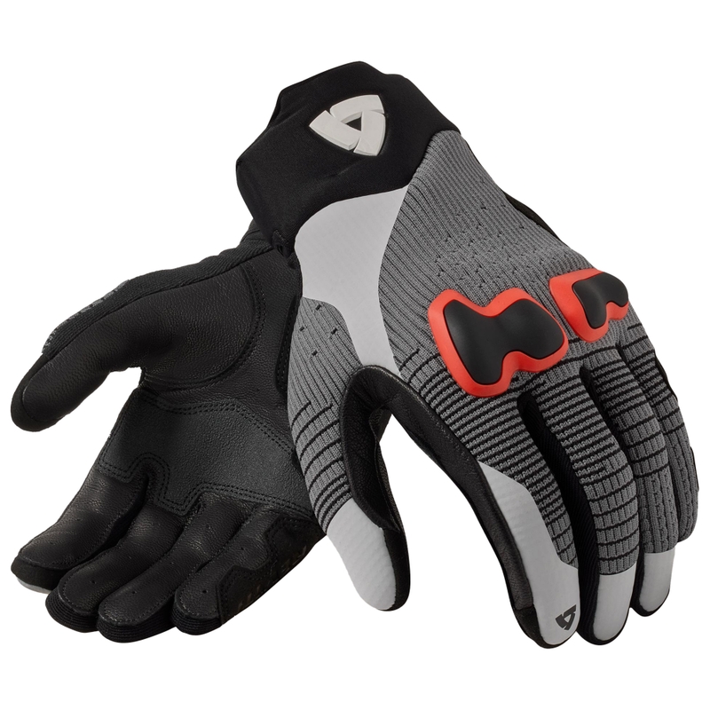 Revit Kinetic 2 Motorradhandschuhe grau-rot