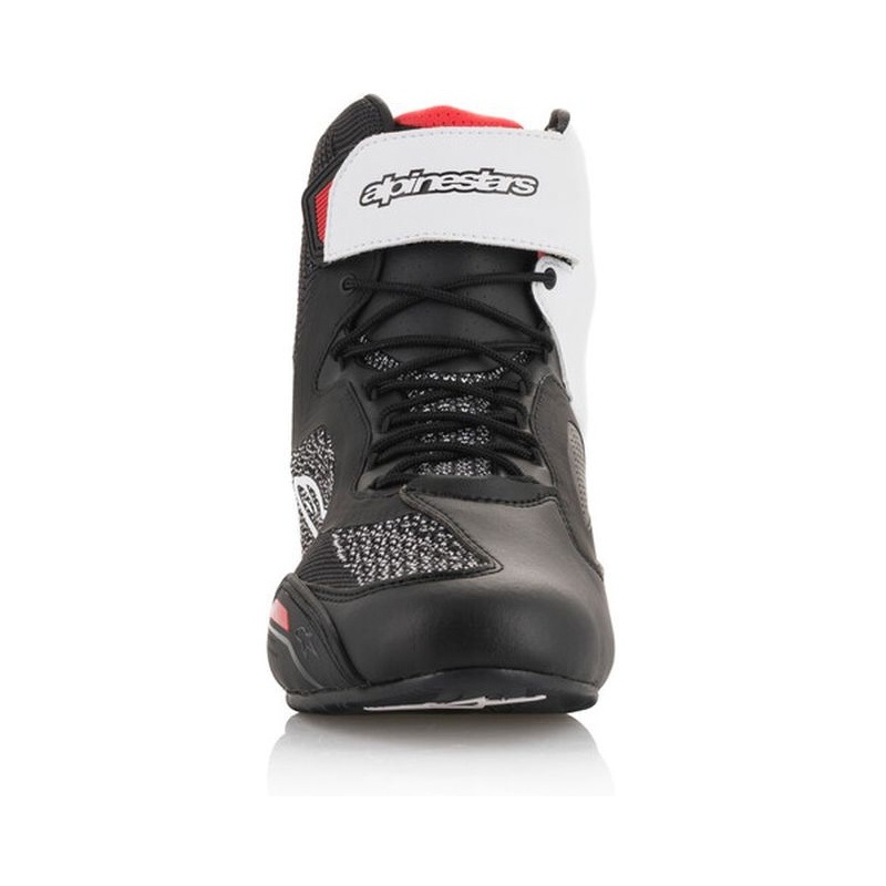Motorradstiefel Alpinestars Faster 3 Rideknit Schwarz-Weiß-Rot
