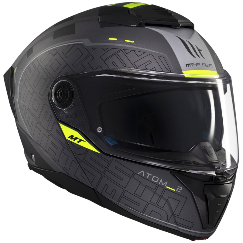 Klappbarer Motorradhelm MT Atom 2 SV Destiny mattschwarz-grau