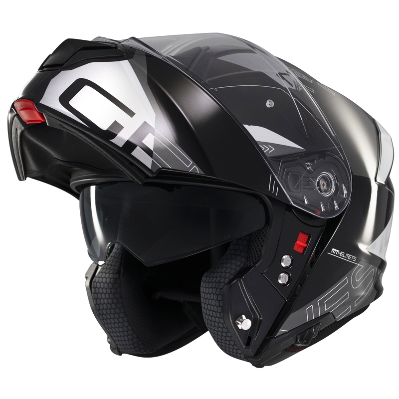 Modularer Motorradhelm MT Genesis SV Atempo schwarz-grau