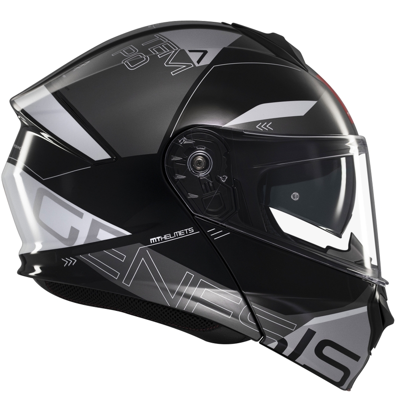 Modularer Motorradhelm MT Genesis SV Atempo schwarz-grau