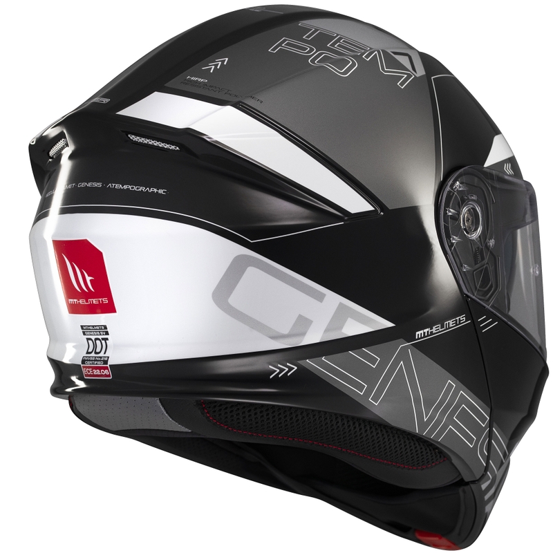 Modularer Motorradhelm MT Genesis SV Atempo schwarz-grau