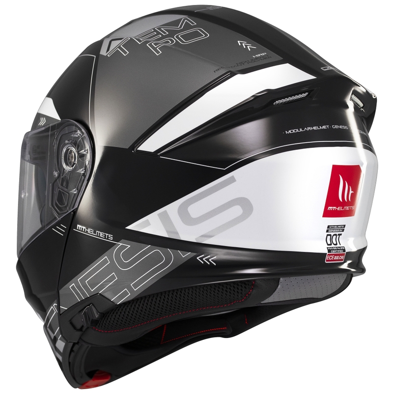 Modularer Motorradhelm MT Genesis SV Atempo schwarz-grau