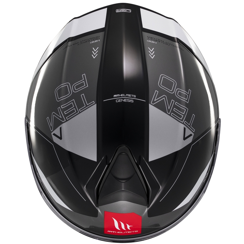 Modularer Motorradhelm MT Genesis SV Atempo schwarz-grau