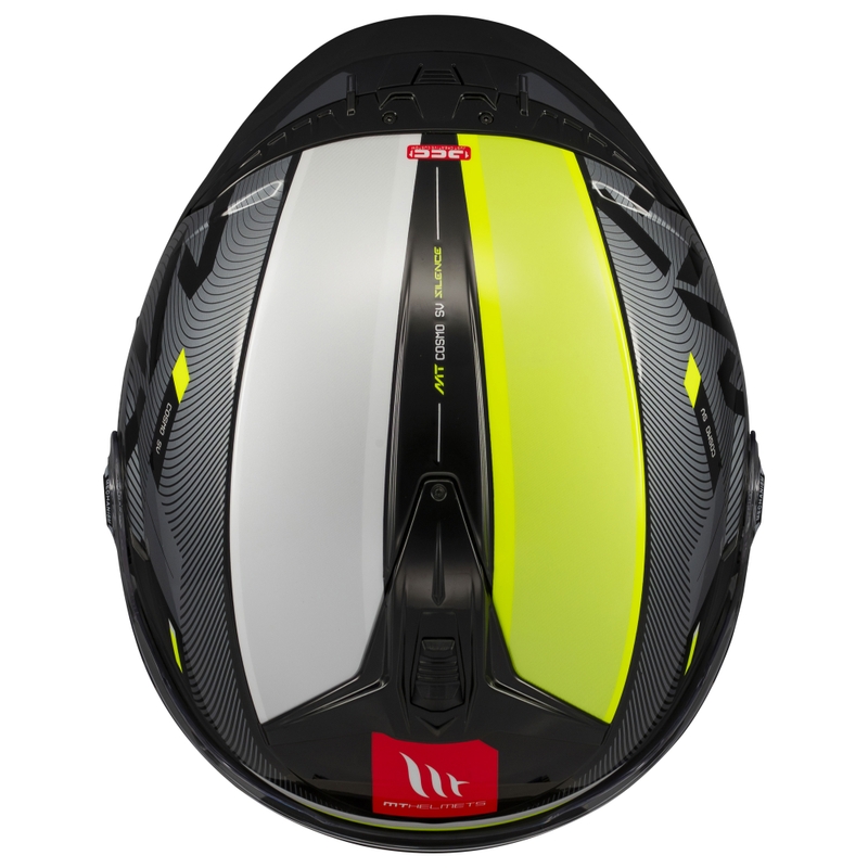 Offener Motorradhelm MT Cosmo SV Silence schwarz-fluo gelb