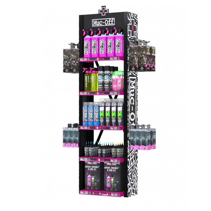 Muc-Off Premium Display Unit Inc Hook Fittings Box 1 MUC-OFF