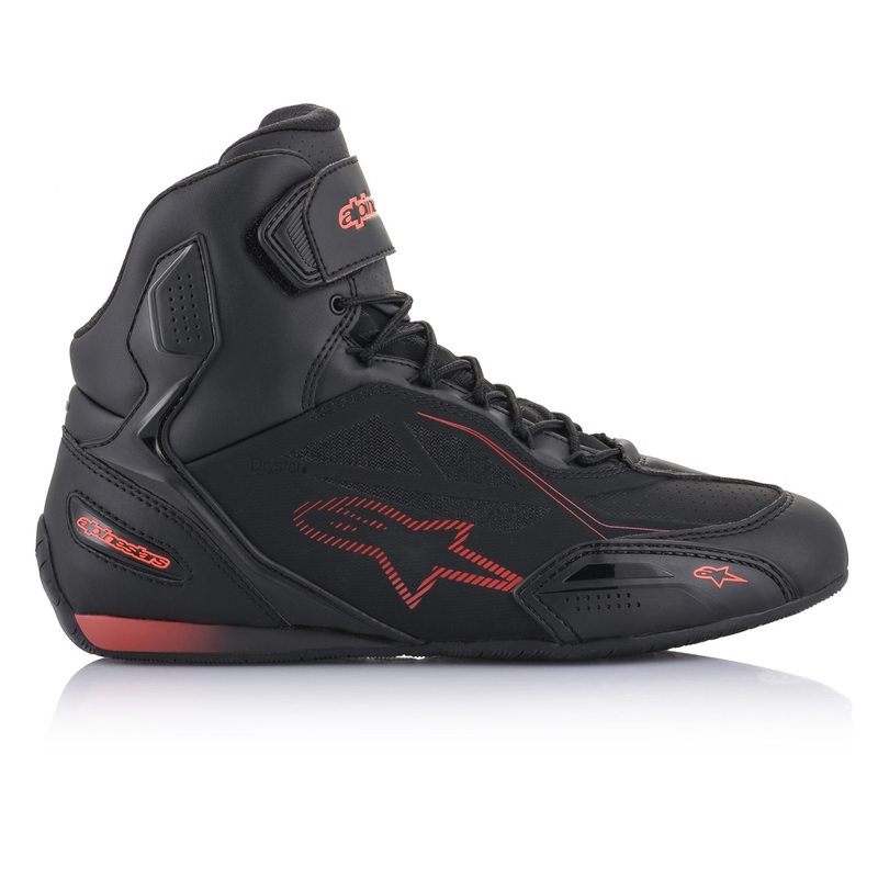 Alpinestars Faster 3 Drystar Motorradstiefel schwarz-neonrot