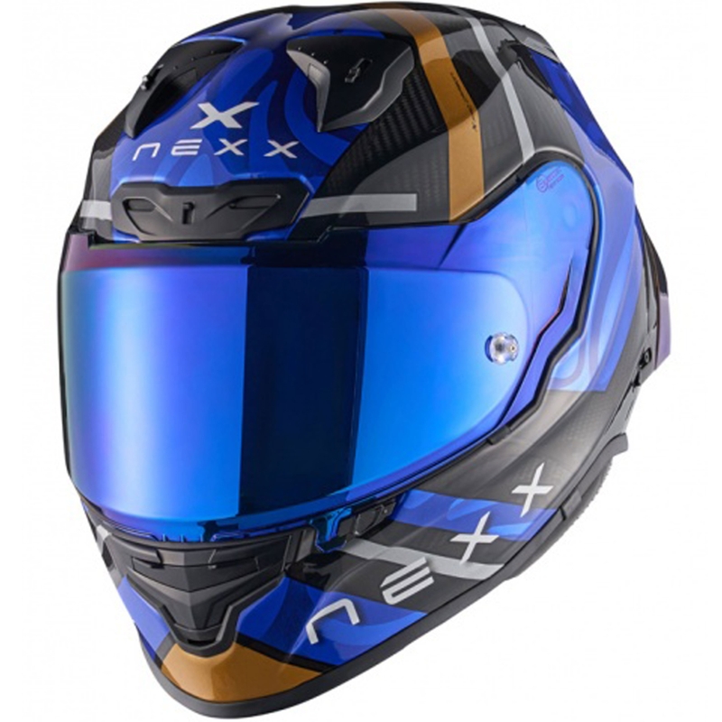 Nexx X.R3R Swirl Integralhelm Motorrad dunkelblau