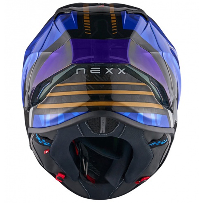 Nexx X.R3R Swirl Integralhelm Motorrad dunkelblau