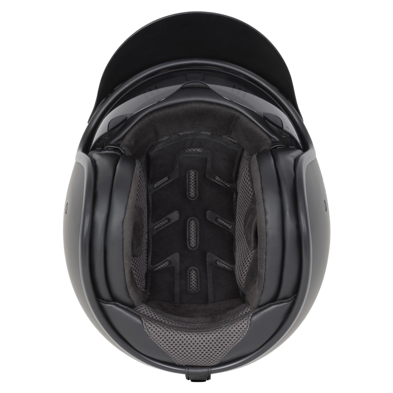 Motorradhelm Cassida Oxygen 2.0 Solid Mattschwarz-Dunkelgrau