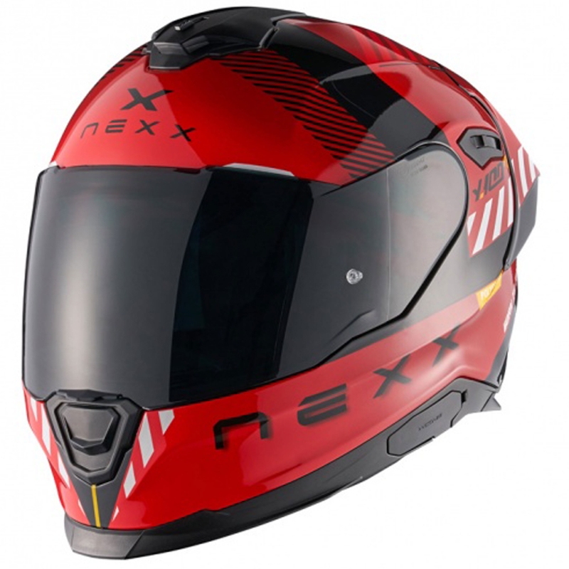 NEXX Y.100R Fade Integralhelm Motorrad rot-schwarz