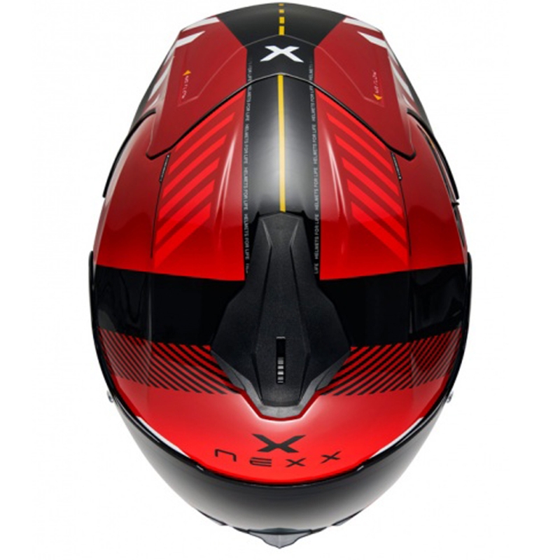 NEXX Y.100R Fade Integralhelm Motorrad rot-schwarz