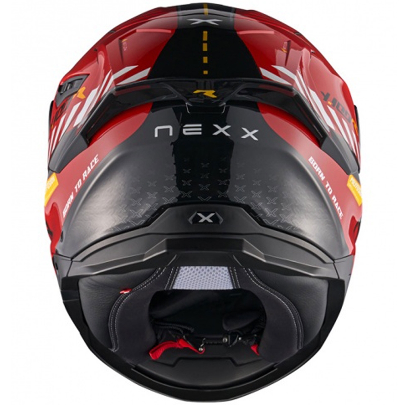 NEXX Y.100R Fade Integralhelm Motorrad rot-schwarz