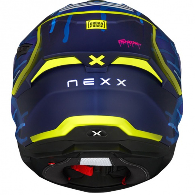 Integrierter Motorradhelm Nexx Y.100R Urbangram dunkelblau