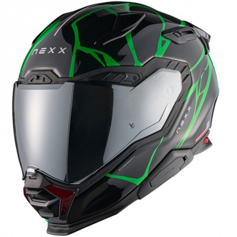 Nexx X.WST3 B-Side Integralhelm Motorrad schwarz-grün