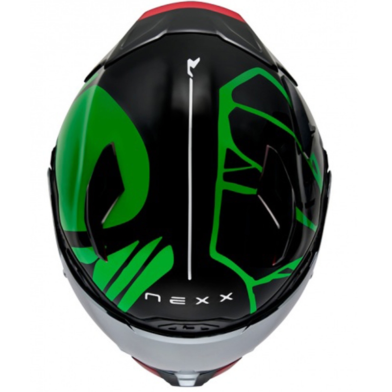 Nexx X.WST3 B-Side Integralhelm Motorrad schwarz-grün