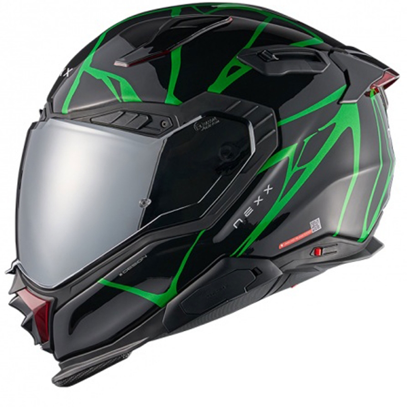 Nexx X.WST3 B-Side Integralhelm Motorrad schwarz-grün