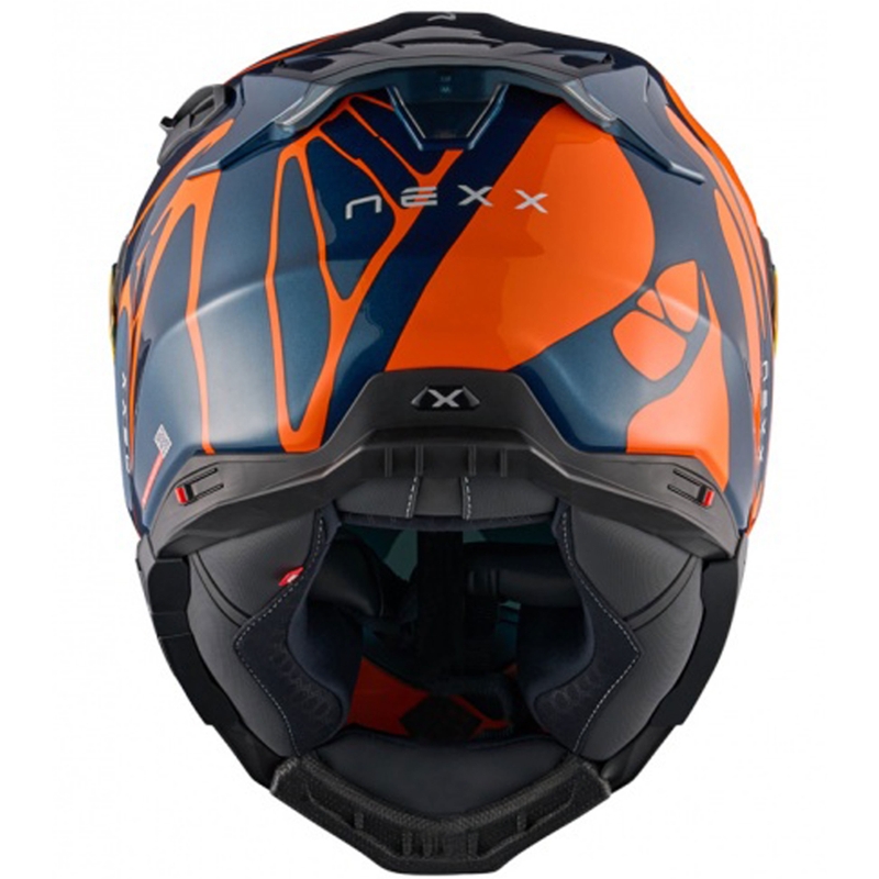 Nexx X.WST3 B-Side Integralhelm Motorrad blau-orange