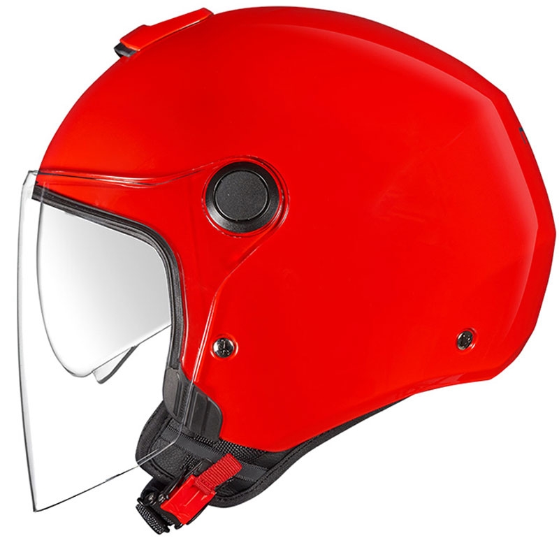NEXX Y.10 Plain Offener Motorradhelm Rot