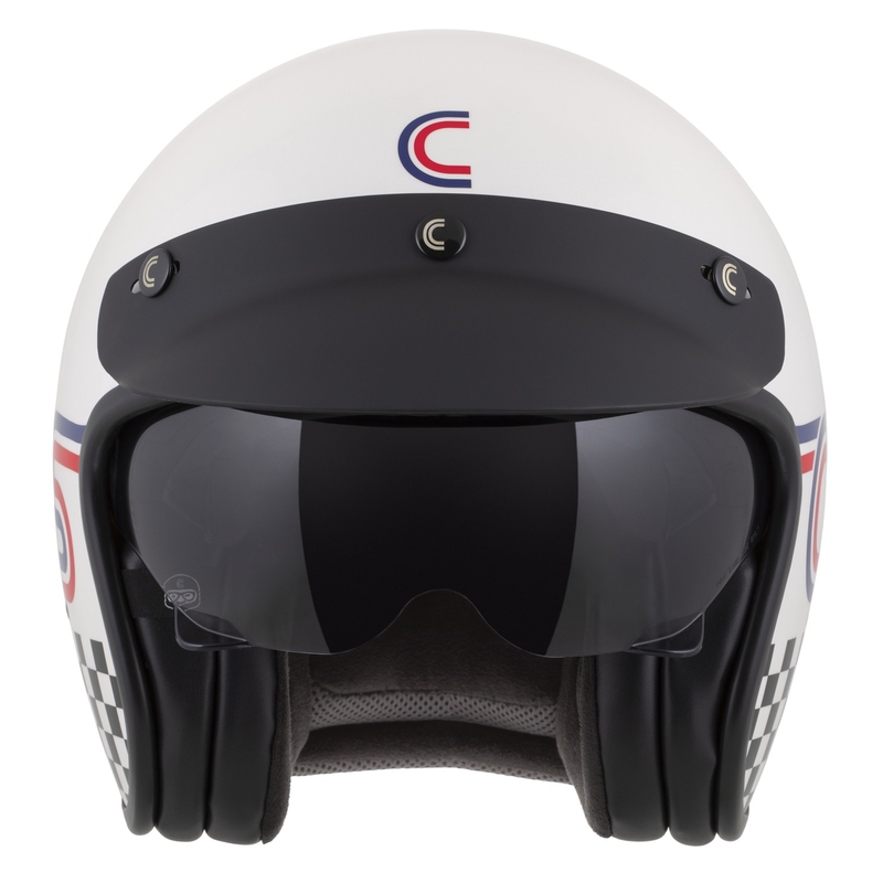 Cassida Oxygen 2.0 Rondo Jethelm perlweiß-rot-blau-schwarz