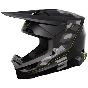 Motocross-Helm Shot Race Battle Fluo Yellow Matte Sale Ausverkauf