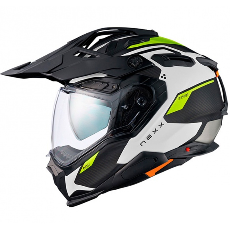 Enduro-Helm Nexx X.WED3 Keyo weiß-fluo grün Ausverkauf