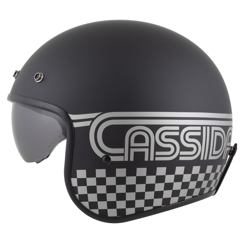 Cassida Oxygen 2.0 Rondo Jet-Motorradhelm matt schwarz-silber