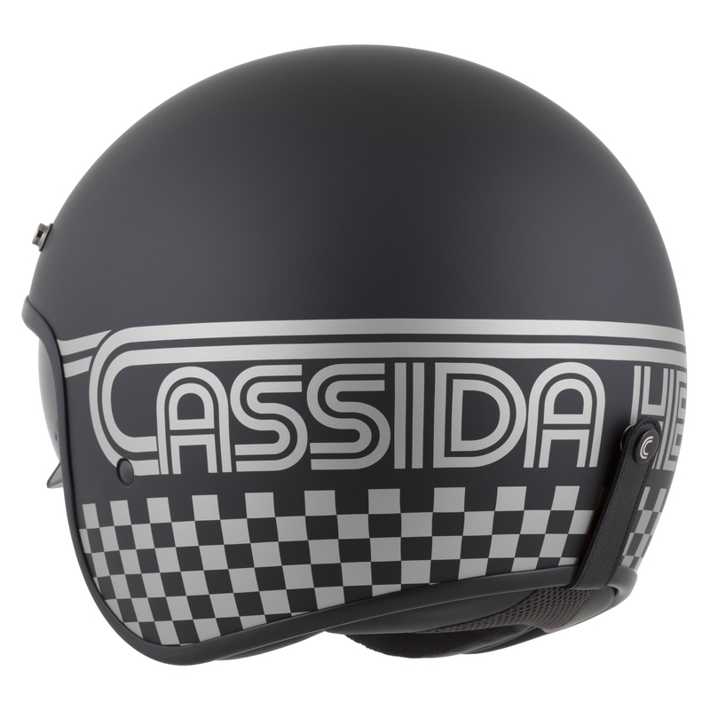 Cassida Oxygen 2.0 Rondo Jet-Motorradhelm matt schwarz-silber
