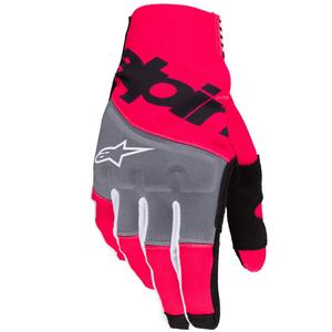Alpinestars Techstar Motocross-Handschuhe schwarz-fluo pink
