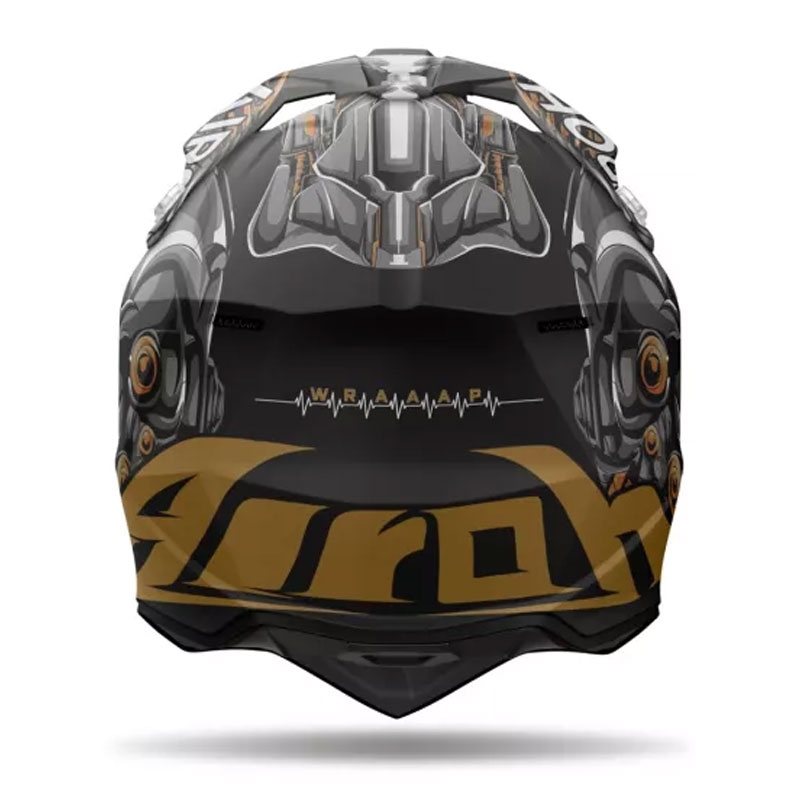 Airoh Wraaap Cyborg Motocrosshelm mattschwarz