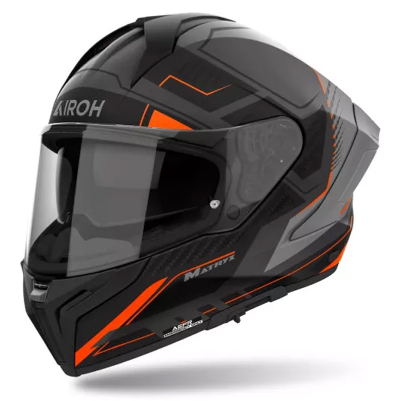 Airoh MATRYX Rocket Integralhelm für Motorradfahrer matt orange