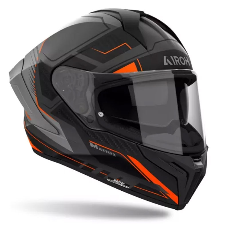 Airoh MATRYX Rocket Integralhelm für Motorradfahrer matt orange
