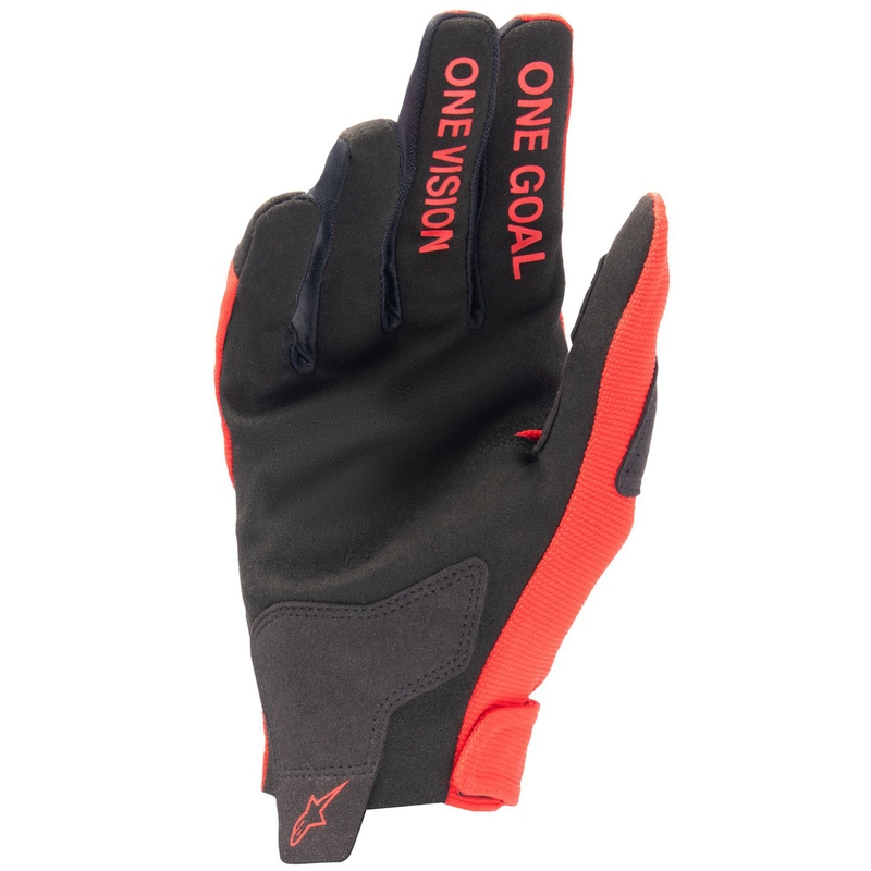 Crosshandschuhe Alpinestars Radar Kinder Rot-Silber