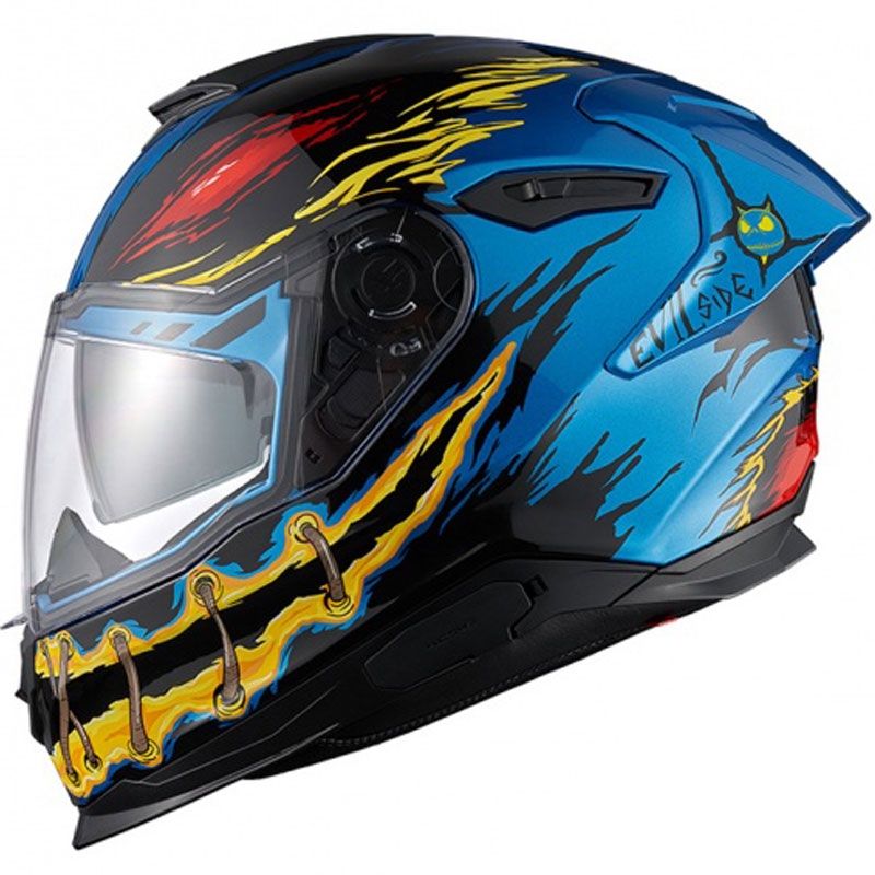 Integrierter Motorradhelm Nexx Y.100R Night Rider blau Ausverkauf