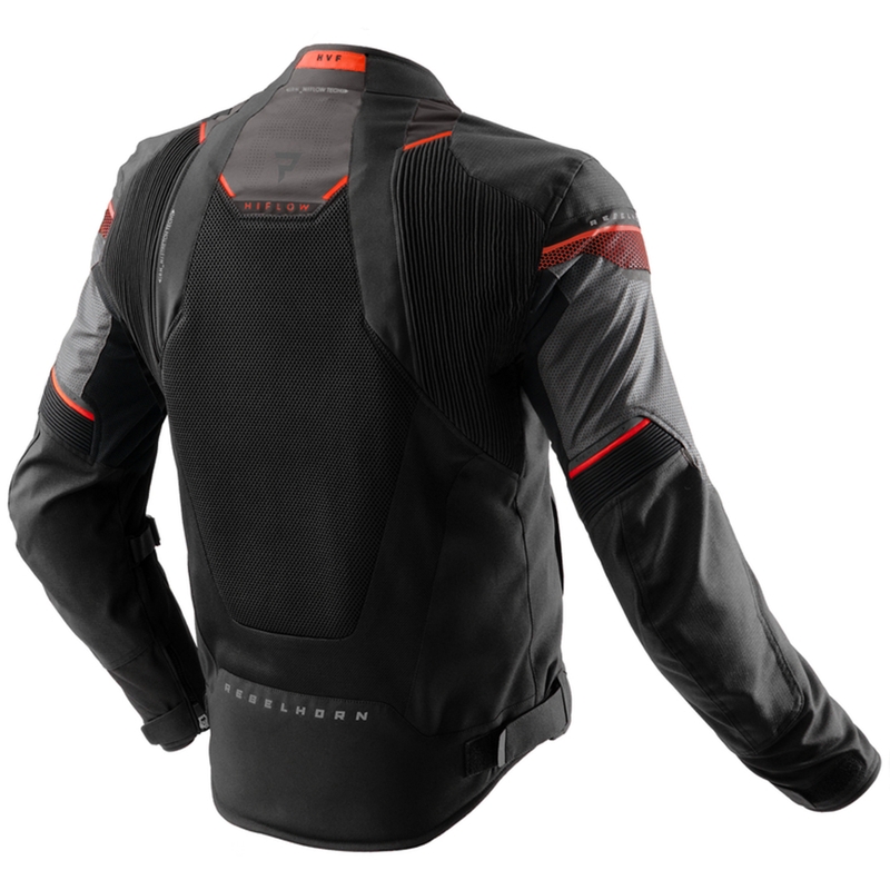 Rebelhorn Hiflow V Motorradjacke schwarz-grau-rot